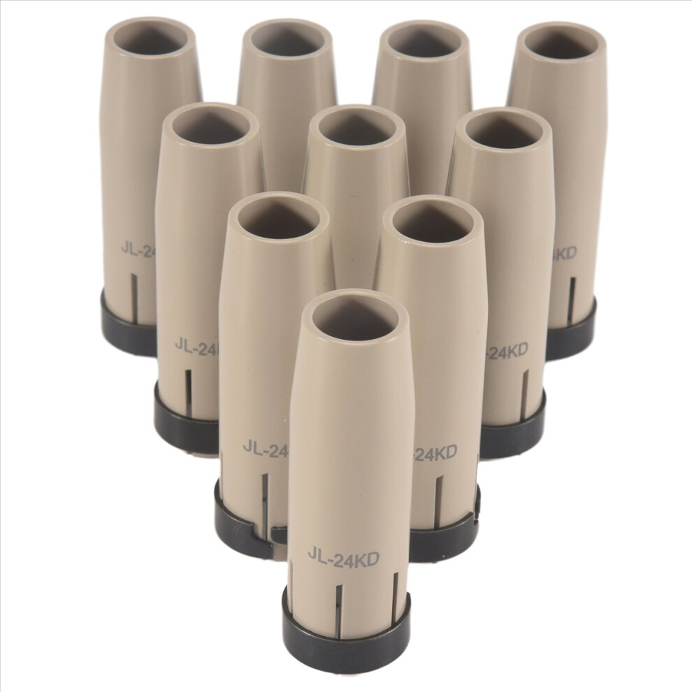 10Pcs 24Kd Coated Protective Gas Nozzle For Mb Mig Welding Torch 4852742558754