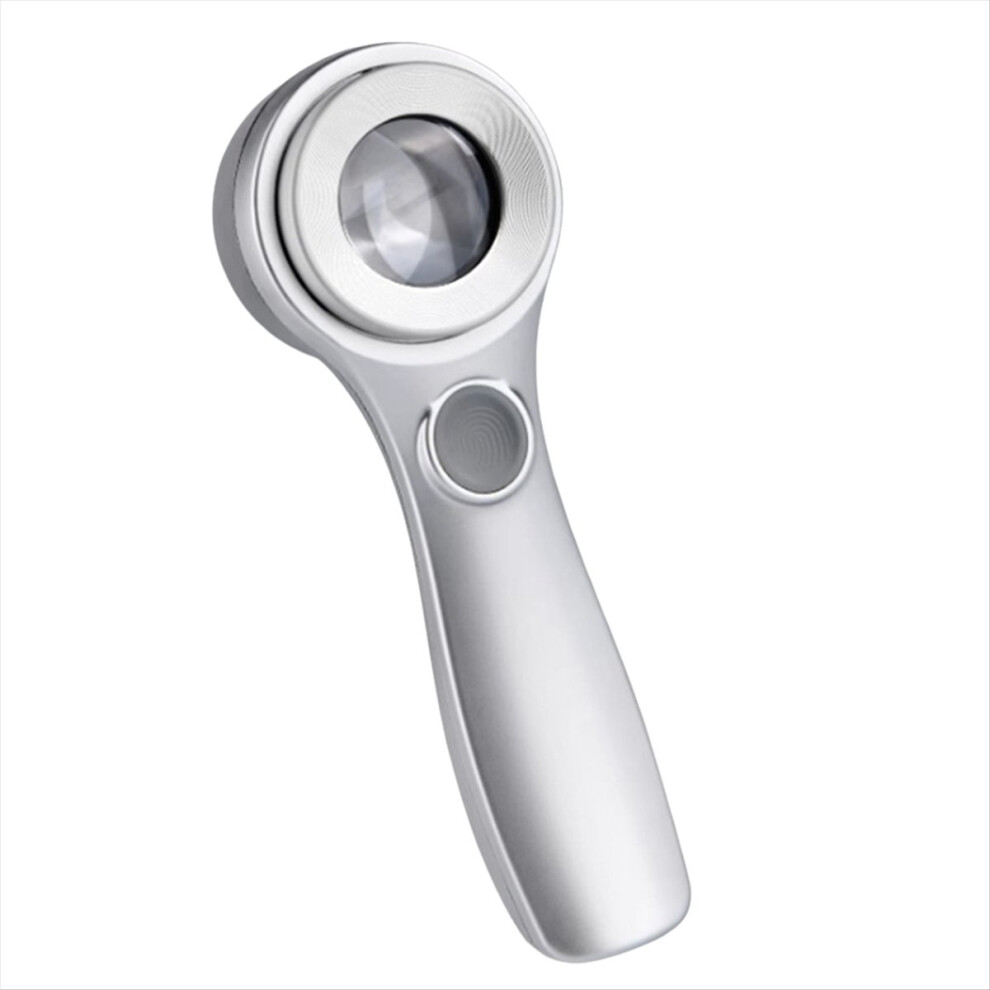 Light 60X Handheld Magnifying Glass Uv Rechargeable Led Illuminated