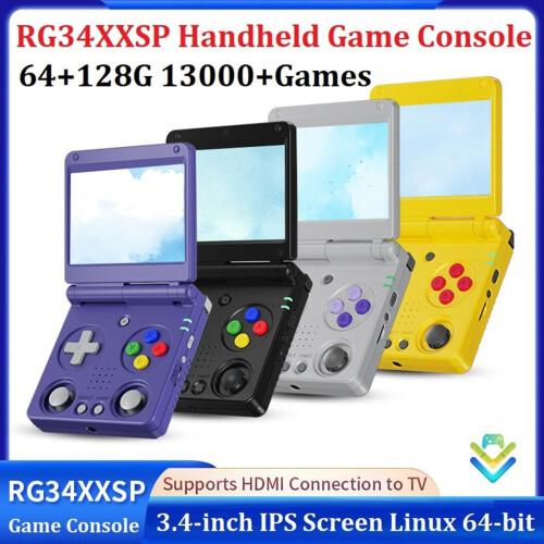 RG34XXSP Retro Game Console Linux 64Bit 3.4 Inch 64+128G A 1