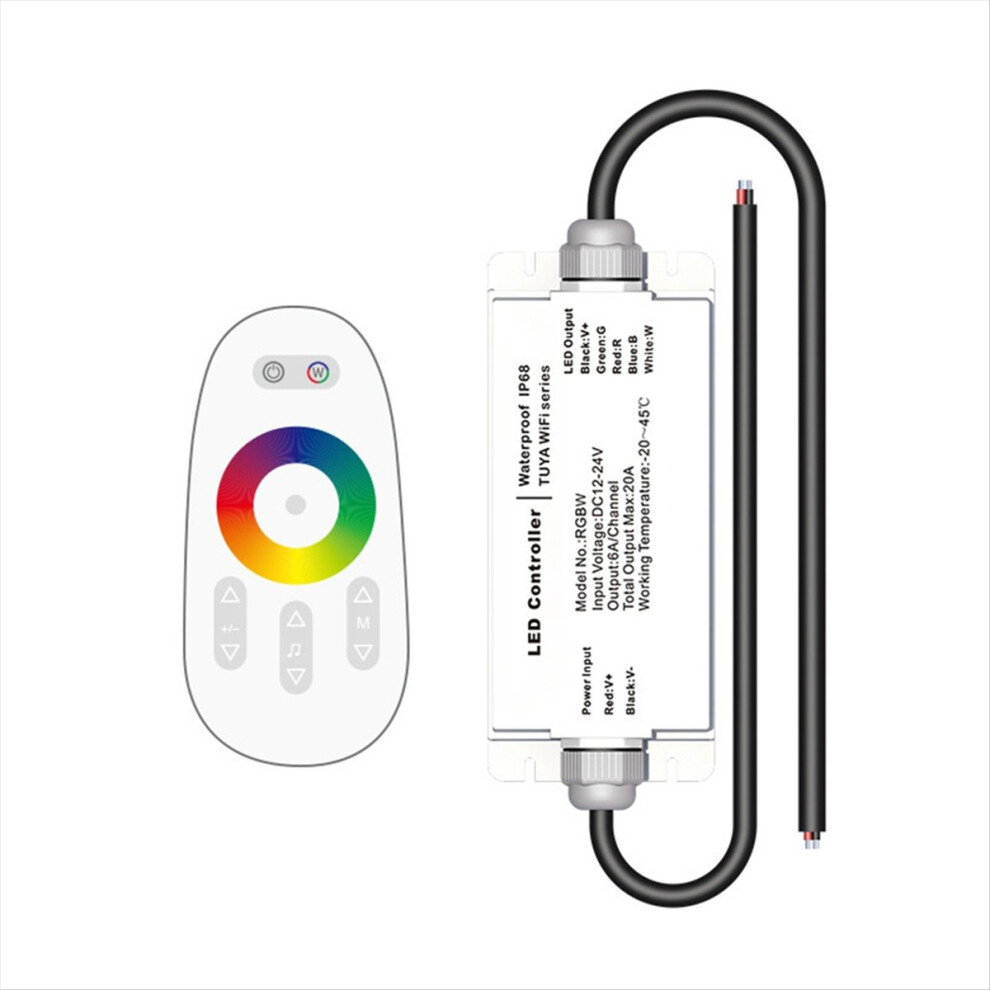 Tuya Wifi Dc12v 24V Led Strip Waterproof Controller Ip68 Rgbw 4853206558921