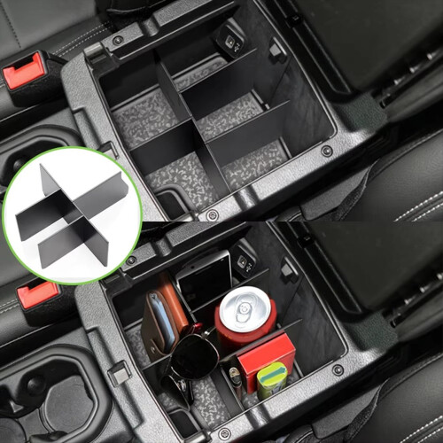 1Set Armrest Box Gear Shift Organizer Tray Front Rear Door for 2