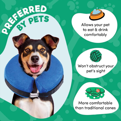 Protective Inflatable Collar for Dogs and Cats Grey S 2