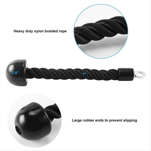 2PCS Pull Down Rope Single Grip Tricep Heavy Duty Tricep Pull Down 2