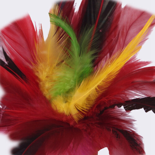 2pcs 20cm Jianzi Colorful Feathers Shuttlecock 1