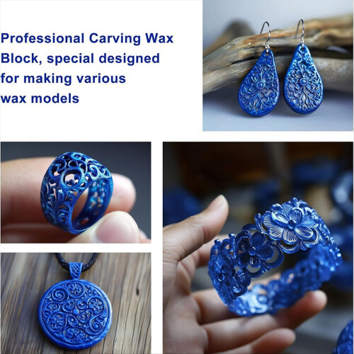 Casting Wax Block, Carving Wax for Making DIY Casting Mold,Blue 2