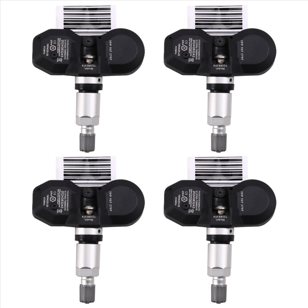 For A4 A6 A8 Tire Pressure Sensor 4Pcs Black 4853206579674