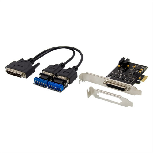 Parallel Port DB25 25Pin PCIE Riser Card Communication Control Cards 1