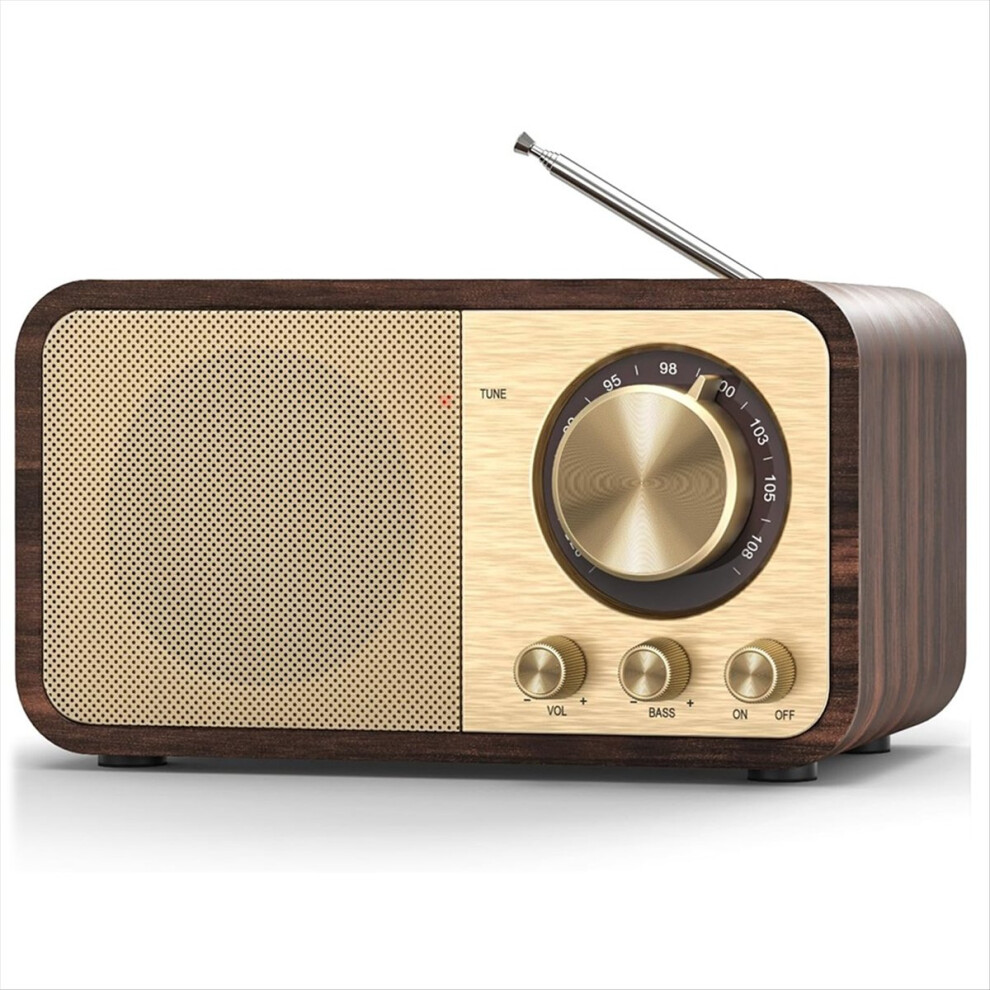 Fm Radio With Reception,Bluetooth Transistor Radio With 5W Speaker 4852997618548