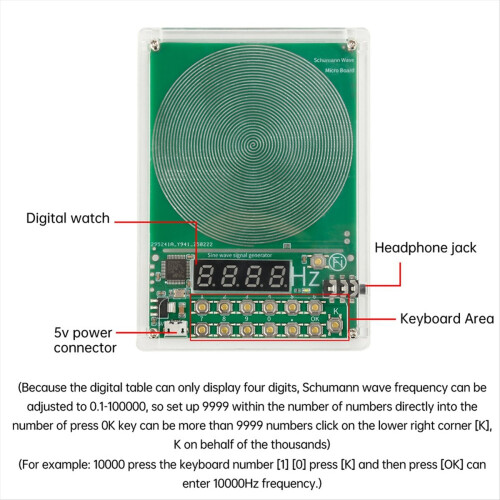 DC 5V 0.01Hz-100000Hz Adjustable Frequency Wave Generator 2