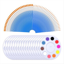 150 Pcs Paint Brush and Palette Set, for Oil, Watercolor, Canvas