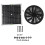 Solar Panel Fan Kit 10in 100W Waterproof 6