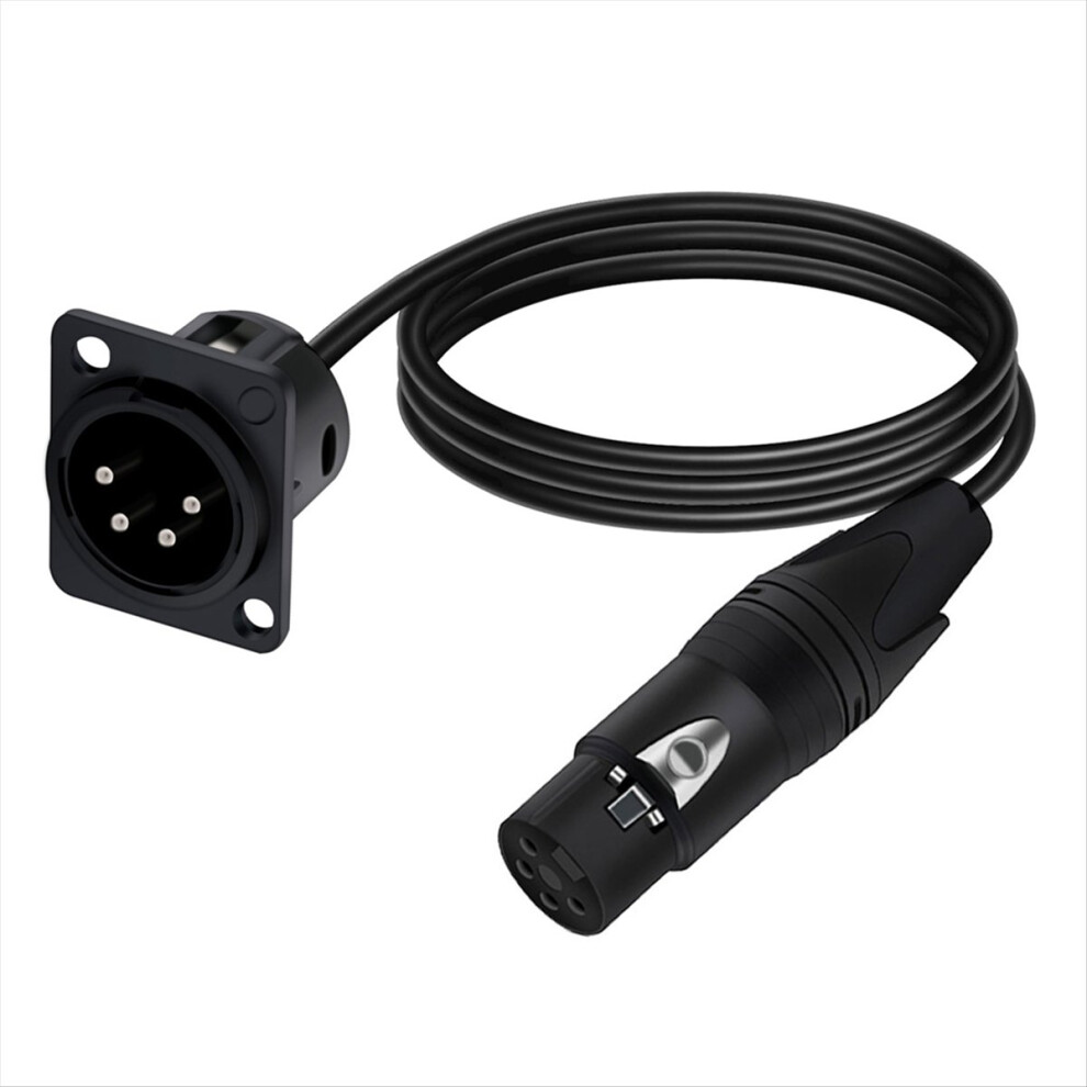 4Pin Type Xlr Panel Mount Chassis To Female Connector Xlr 5 Meters 4853206502962