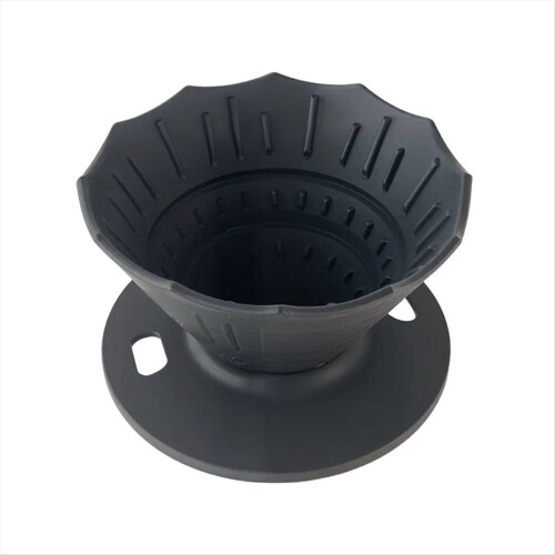 Pour over Coffee Dripper Filter Silicone Camping Coffee Filter Black