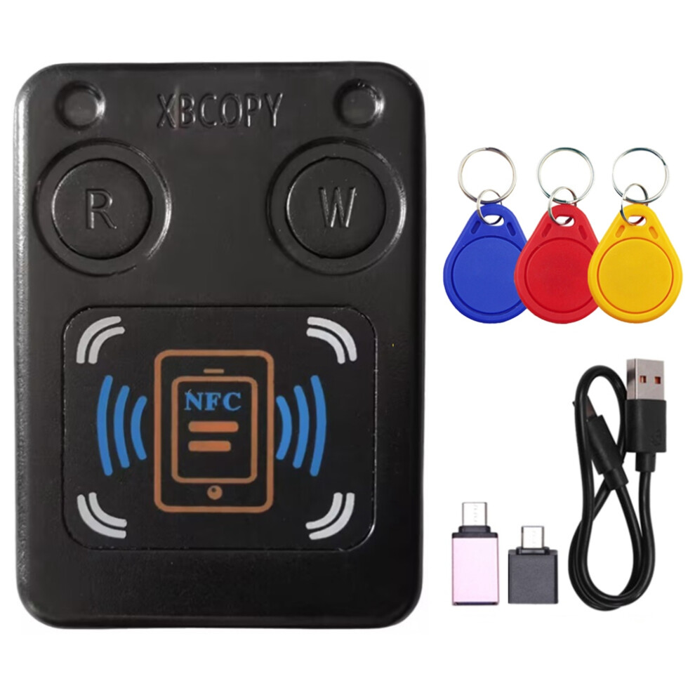 Nfc Rfid Smart Chip Card Reader Copier+3Xcuid Keychain 4853206530361