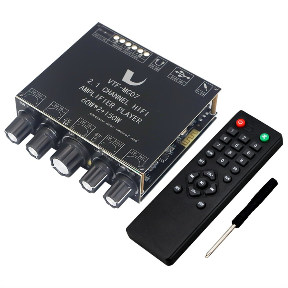 2x60W+150W Subwoofer Bluetooth 5.3 Power Amplifier Board A