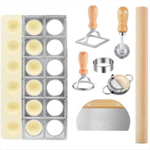 8 Pcs Ravioli Mold Set Include Ravioli Maker ,Dough