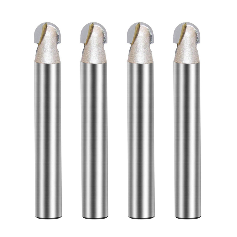 1/4-Inch Shank, Carbide Tipped Groove Round Nose Core Box Router Bit 4852997689012