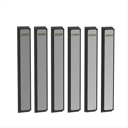 6 PCS Diamond Knife Sharpening Stones Set, Plates Kit