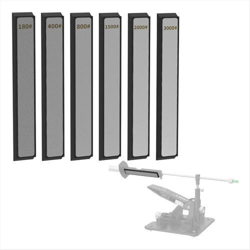 6 PCS Diamond Knife Sharpening Stones Set, Plates Kit 1