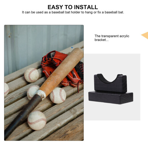 Baseball Bat Display Stand Holders Wood Organizer Rack 2