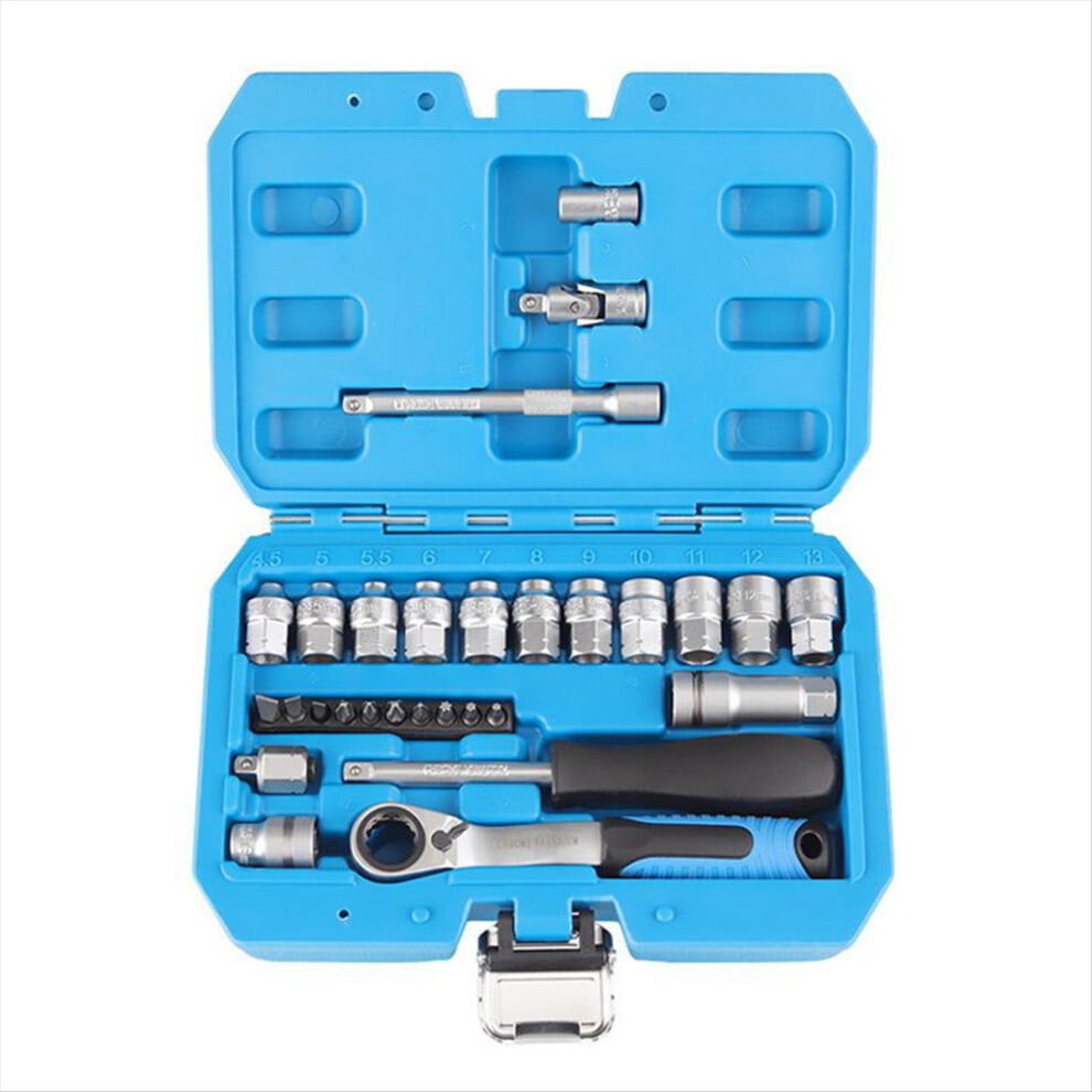 29Pcs Ratchet Socket Wrench Repair Set 4852997609157