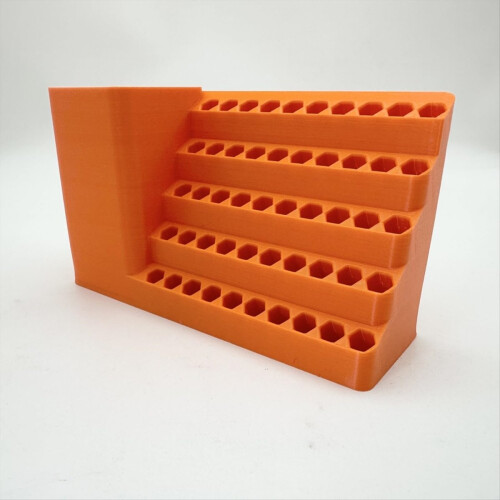 50-Hole Screwdriver Bit Holder with Power Drill Mount 2