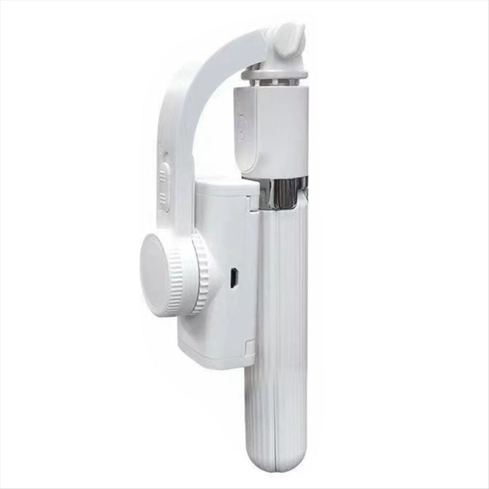 L08 Gimbal Tripod Selfie Stick Bluetooth Handheld Stabilizer White 4854133851109