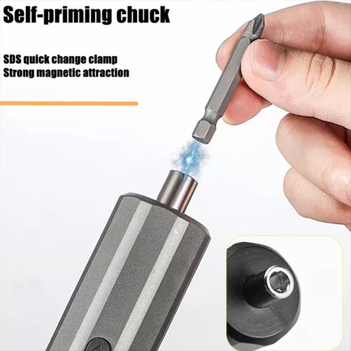 Cordless Portable Electric Screwdriver with Mini Drill Magnetic Bit 2