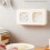 Wall-Mounted Plastic Wrap Storage Box with Soft Rubber Top, B 2