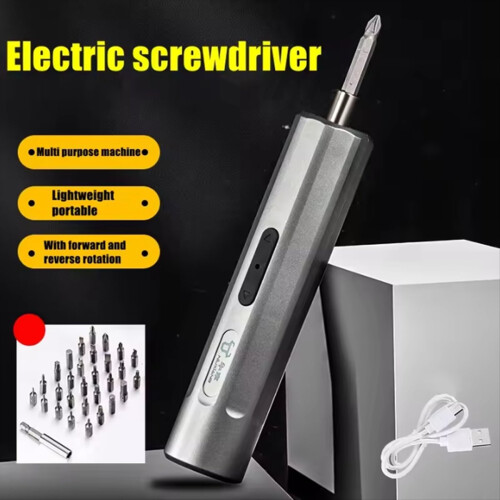 Cordless Portable Electric Screwdriver with Mini Drill Magnetic Bit 1