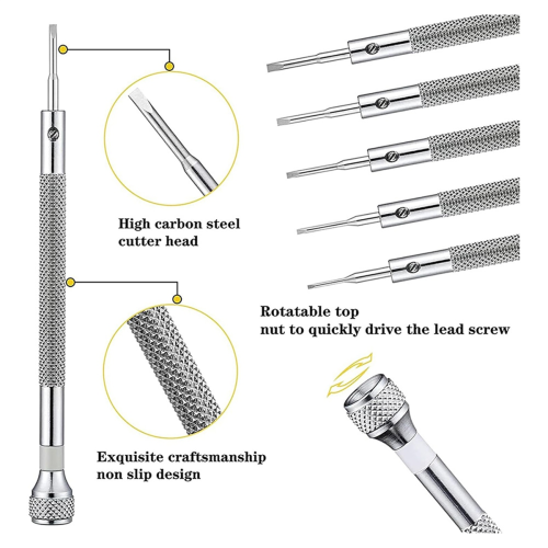 Precision Screwdriver Set 0.6-2.0mm Metric Flat Head Screwdriver 2