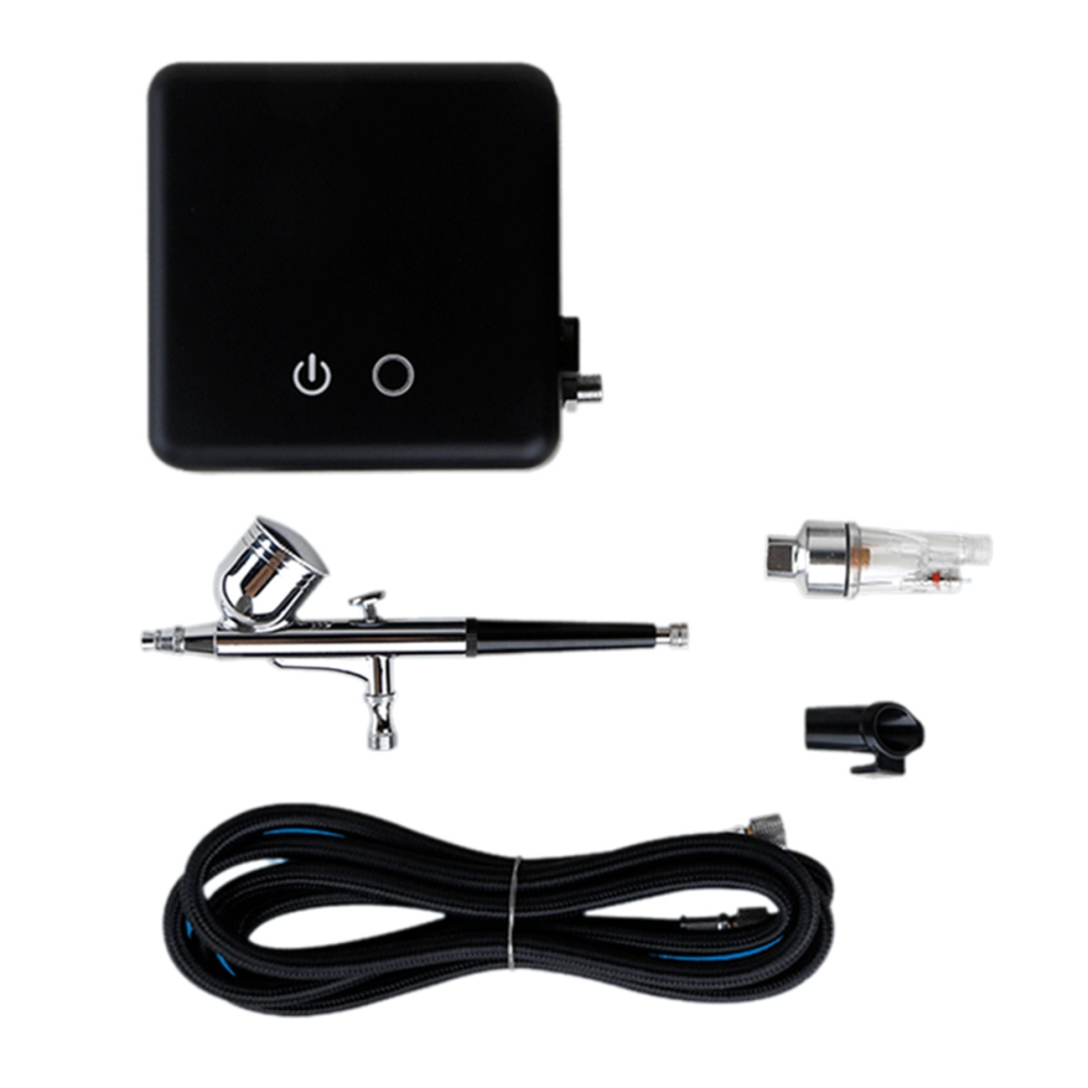 Mini Airbrush Pump, Nail Makeup Tattoo Airbrush Set, Black Eu Plug 4852997610306