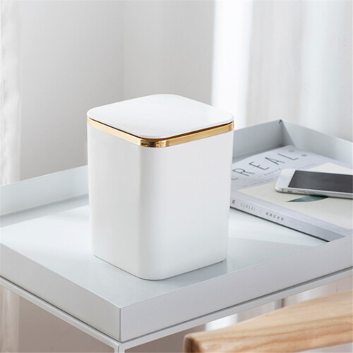 Mini Trash Can Desktop Trash Basket Household Desktop Plastic 1