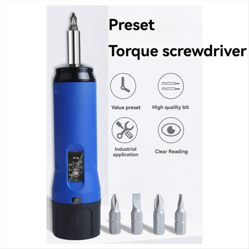 Digital Display Preset Adjustable Torque Screwdriver, 0.5-3.0NM 1