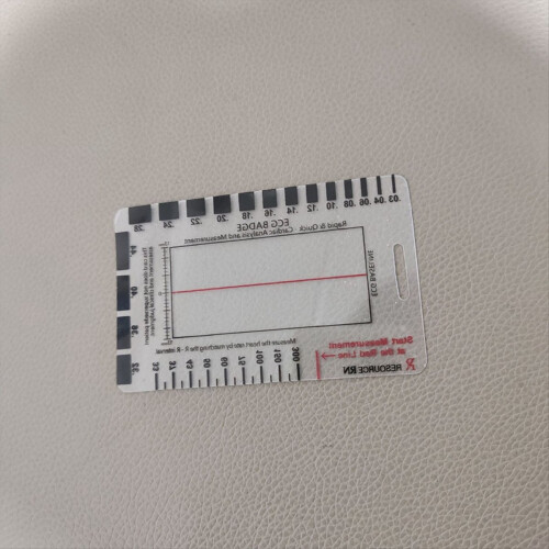 2pcs 7 Step Ruler Measurement Tool Transparent Caliper Portable 2