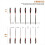 16pcs Metal Hand File Set Double Pattern Large Small Files 5