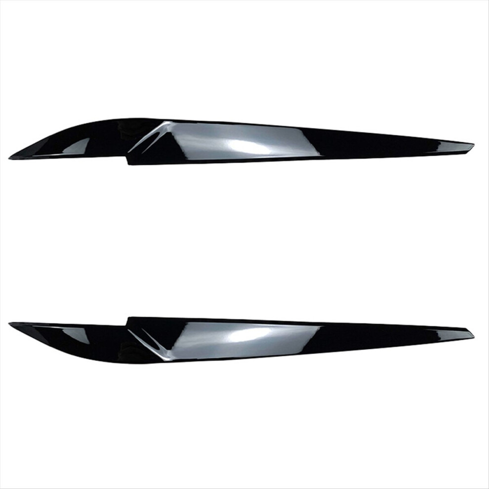 Car Front Headlight Eyebrow Lamp Brow Cover Trim For Black 4854133857552