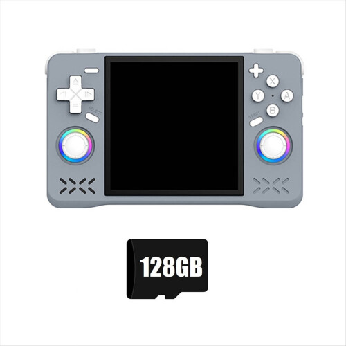 XF40H Retro Handheld Game Console 128G 4.0In IPS Screen Linux Grey