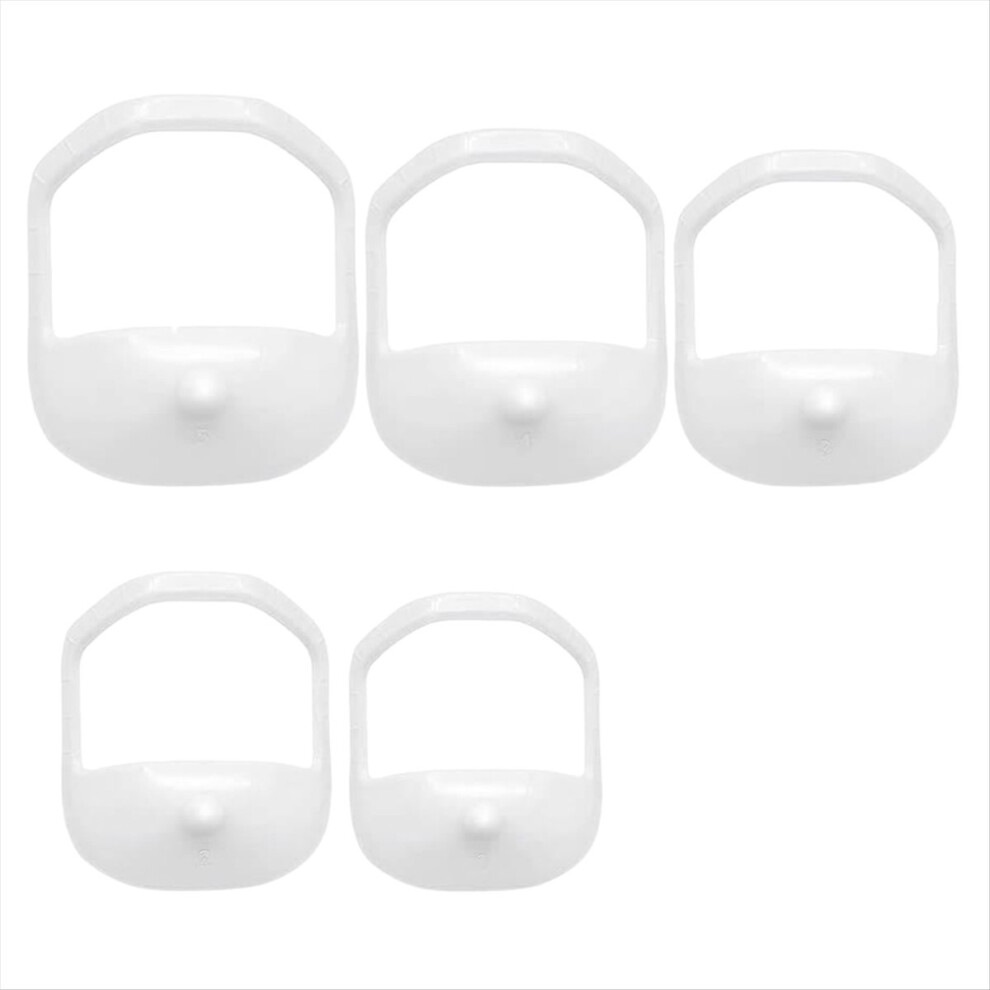 White 5Pcs Beard Styling Template French Beard Or Goatee Shaving