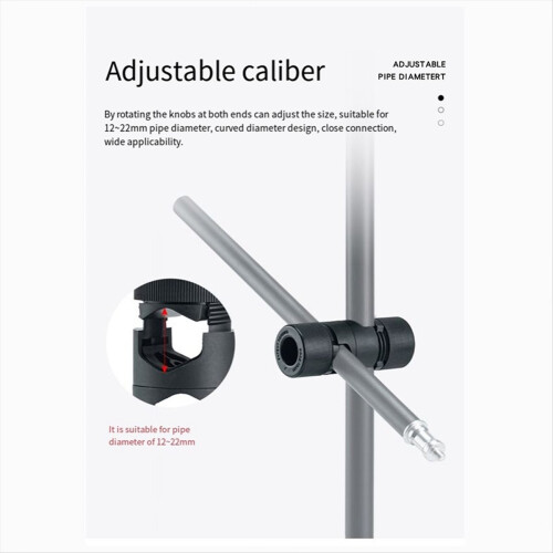 Function Arm Light Stand Adapter Photo Studio Black 2
