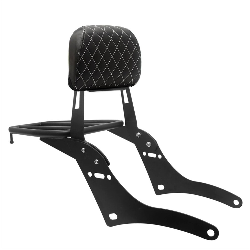 Rear Passenger Sissy Bar Backrest With Luggage Rack For Grid Light 4854133878540