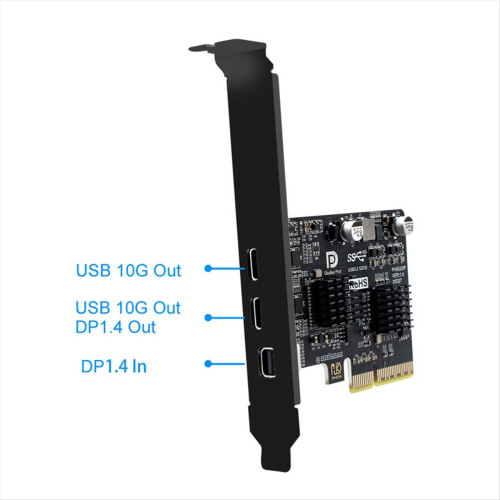 USB-C PCIE Card to USB3.2 Gen2 for Win/Linux 1