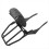 Rear Passenger Sissy Bar Backrest with Luggage Rack for Grid 2