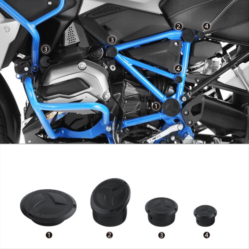For Motorcycle Frame Hole Cover Caps Plug 1