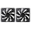 2pcs Computer Case Fan 92mm 4-Pin PWM High Airflow Cooling Fan 1