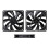 2pcs Computer Case Fan 92mm 4-Pin PWM High Airflow Cooling Fan 4