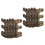 10PC Skiffers Baseboard Corner Protectors Bronze 1
