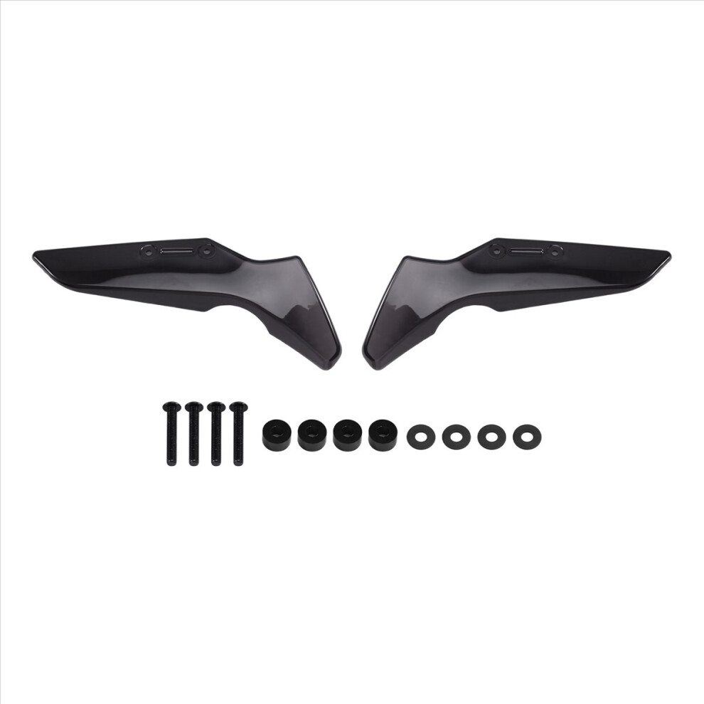 Motorcycle Windshield Side Wind Deflector Spoiler Smoke Grey 4854133880161