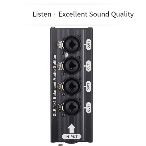 6.5TS Balanced XLR 1 in 4 Out Audio Distributor 1