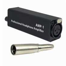 Portable XLR to 3.5MM Audio Interface Mini HIFI Headphone Amplifier